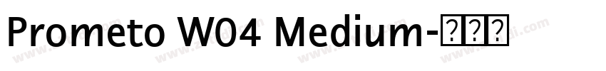 Prometo W04 Medium字体转换